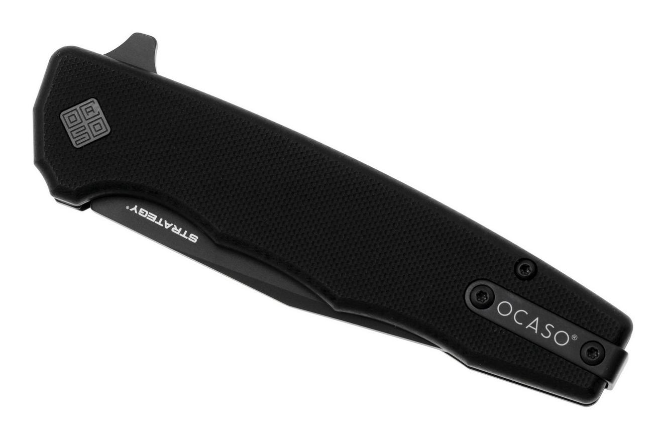 Ocaso Strategy 29BGB Black Blade, Black G10, zakmes