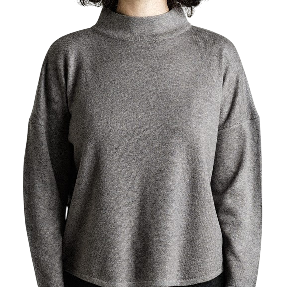 Strickpullover Merino grau