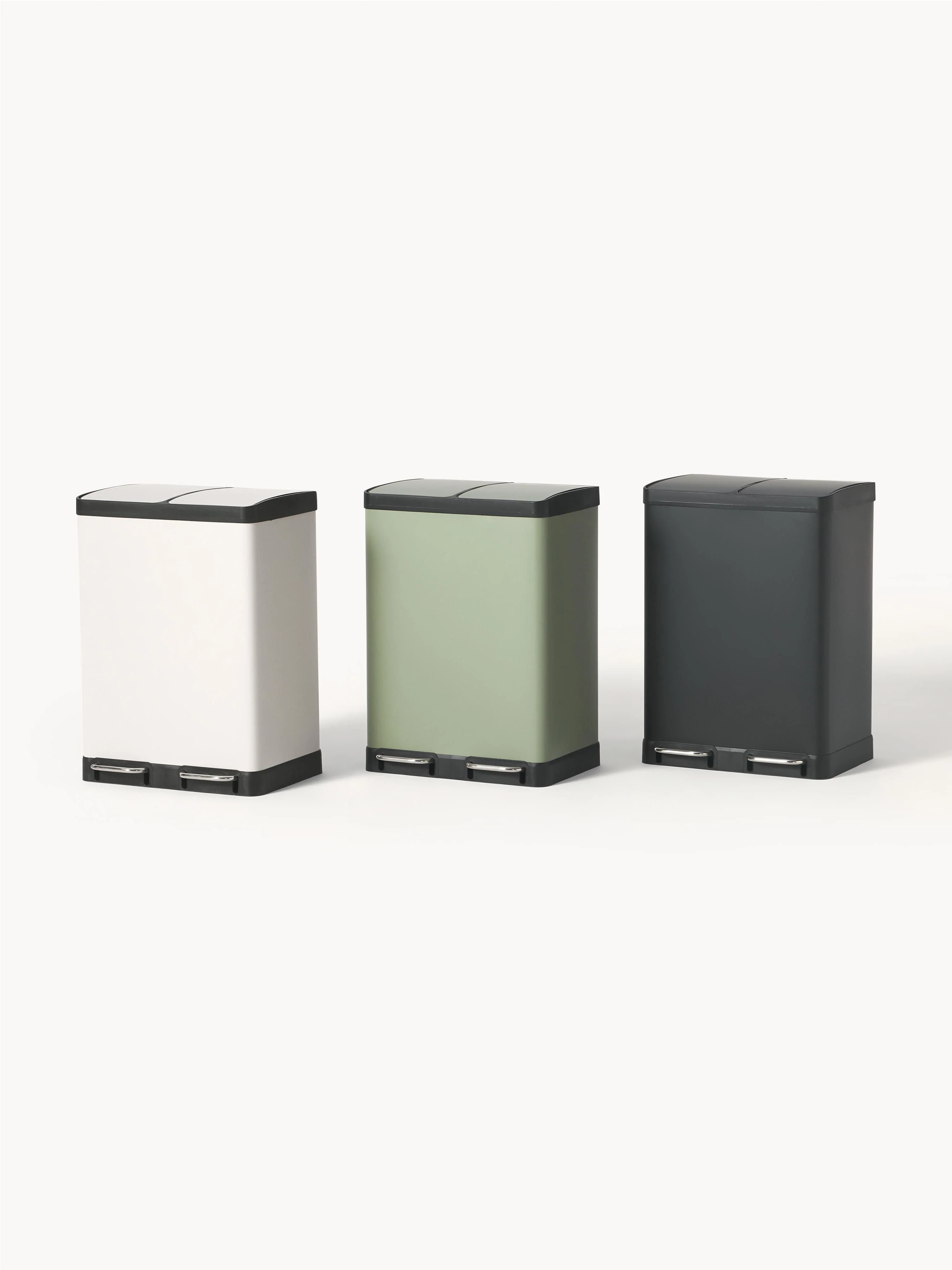 Afvalemmer Rafa met pedaalfunctie, 2 x 30 L