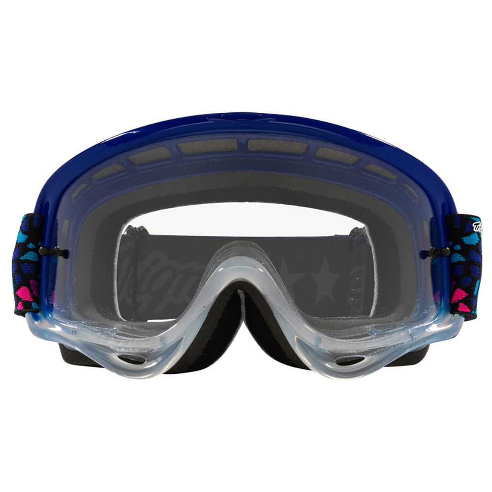 Oakley - Masque O Frame MX Troy Lee Designs Tessel Bleu / Rose / Transparent