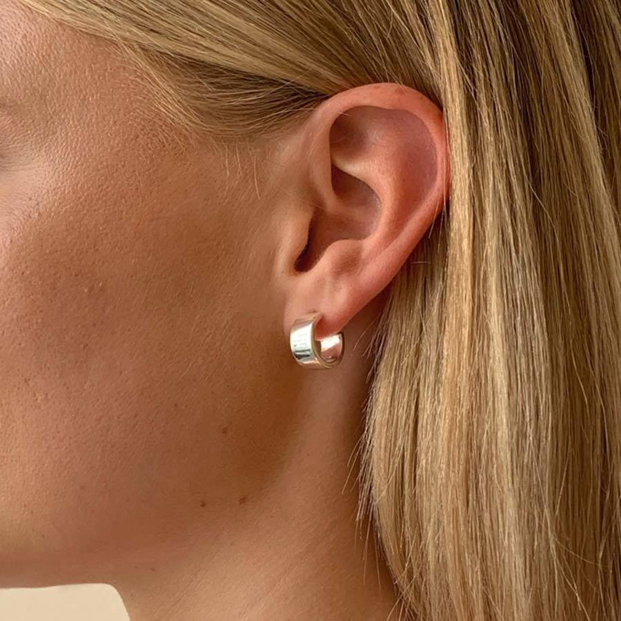 Snö of Sweden Carrie Small Earring Plain Silver 13mm