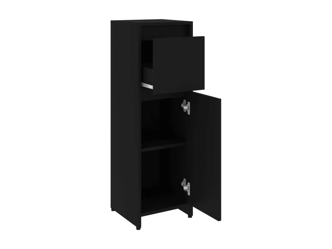 Armoire de salle de bain Noir 30x30x95 2