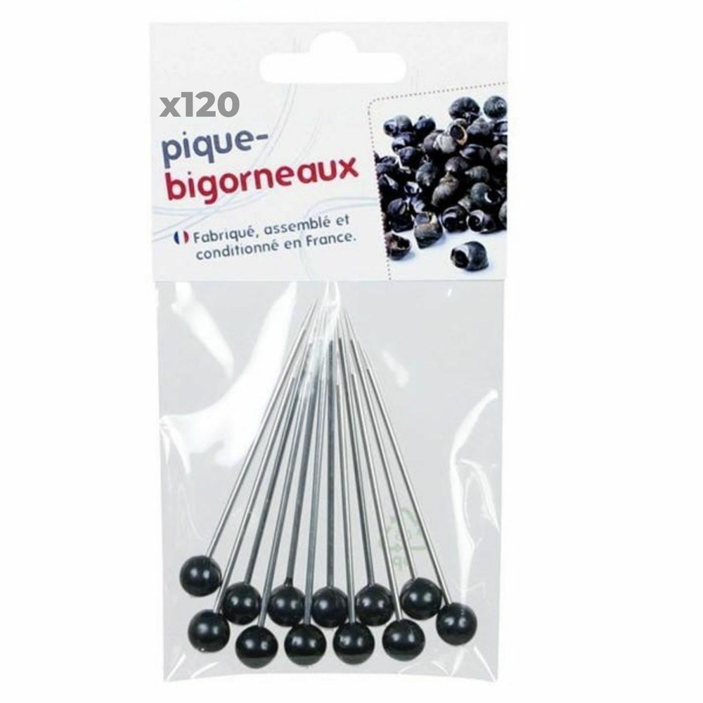 120 piques à bigorneaux à embout noit
