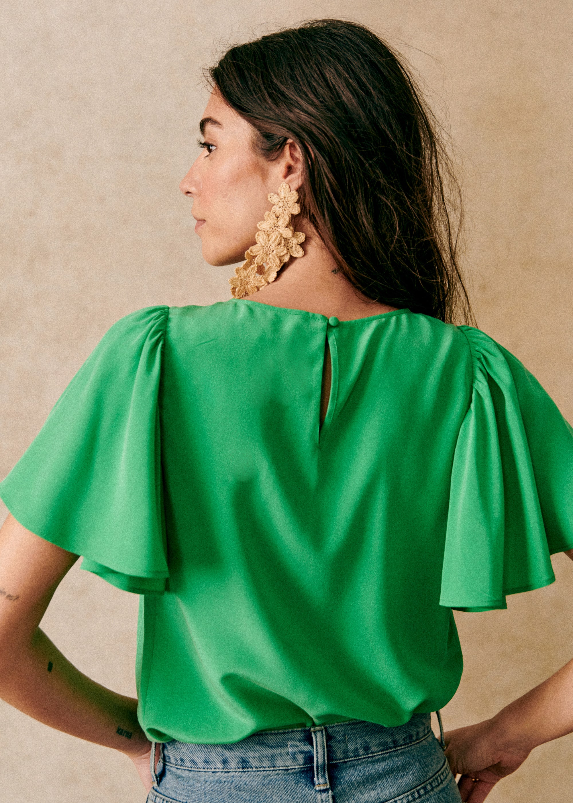 Blouse Juna - Vert Flash - E-SHOP/CHEMISES & BLOUSES 5905217