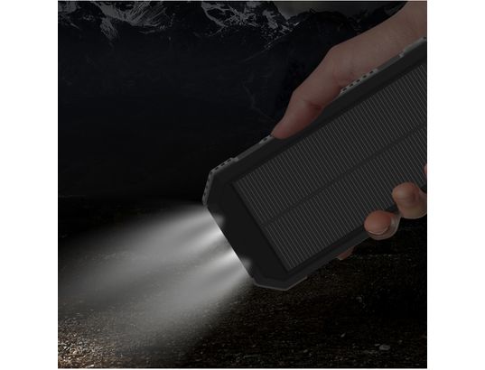 AKASHI - Batterie externe Solar Power Bank with Wireless Charger 10000mAh