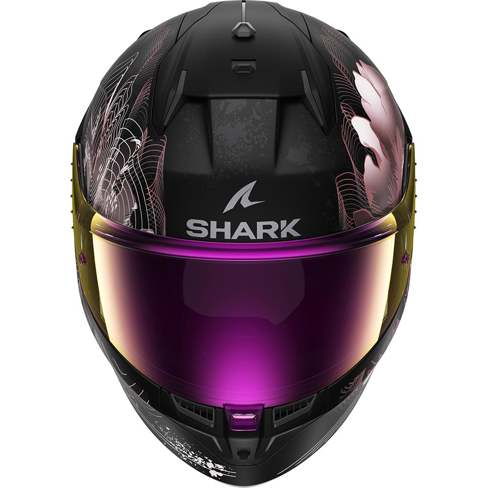 Shark - Casque D-Skwal 3 Mayfer Noir / Rose Clair / Mat