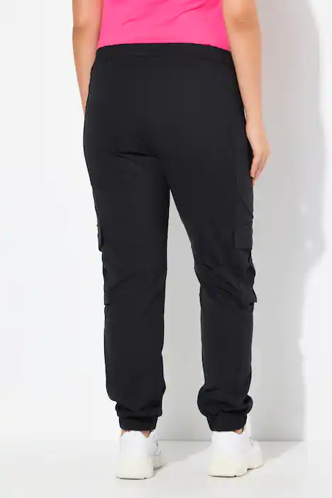 Jerseyhose, Gummisaum, Komfortbund, schwarz