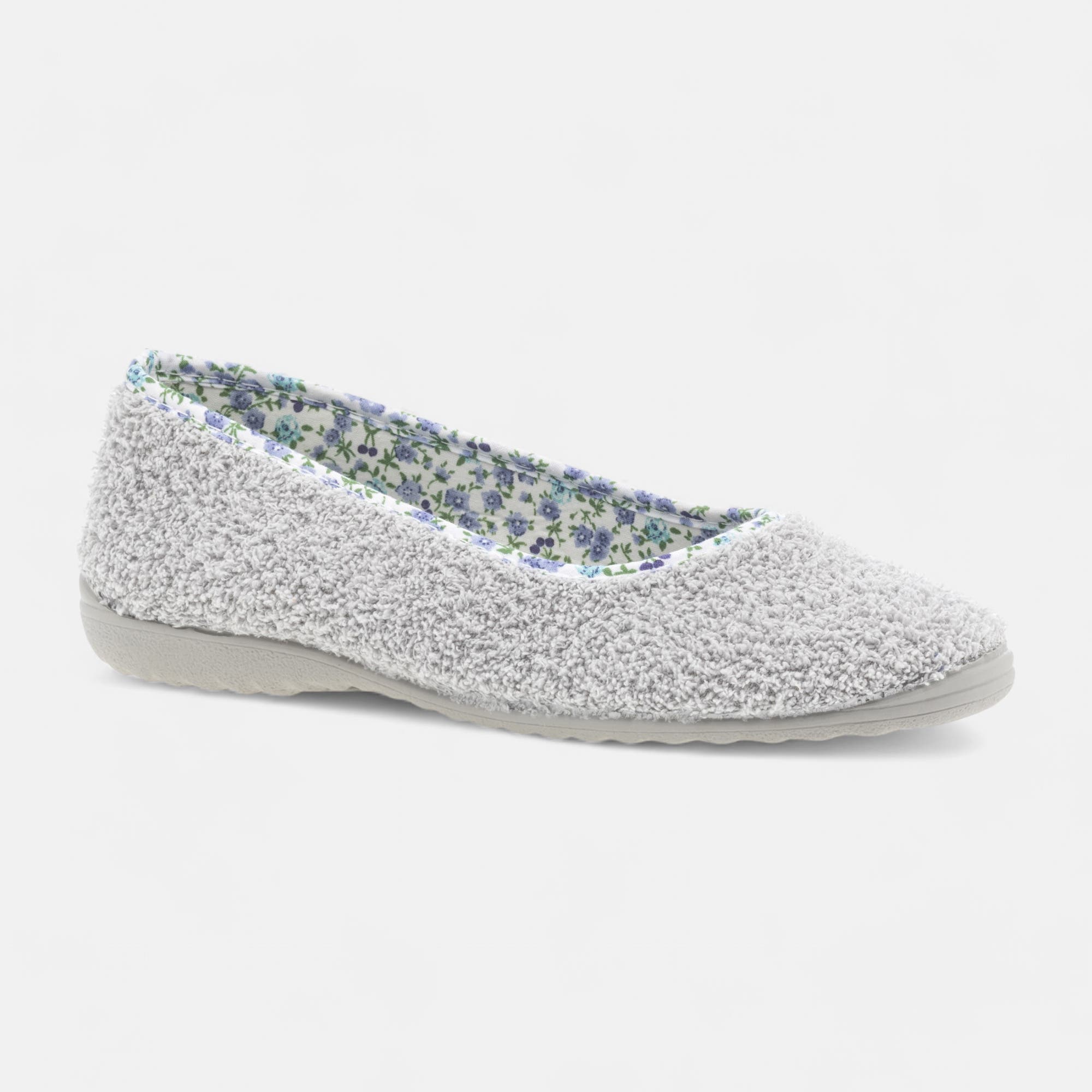 Chaussons ballerines Femme gris