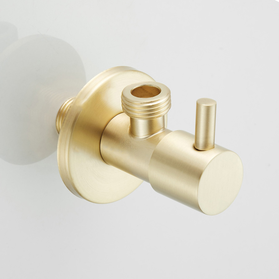 Saniclear Brass hoekstopkraan 1/2 x 1/2