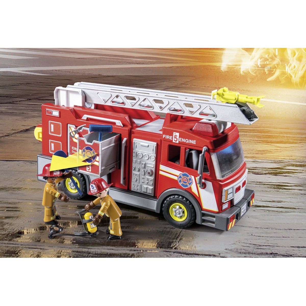 Camion de pompier avec grande échelle - Playmobil City Action 71233
