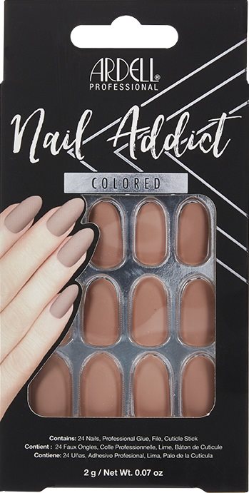 ARDELL Nail Addict Colored<br>24 Stück, Barely There Nude