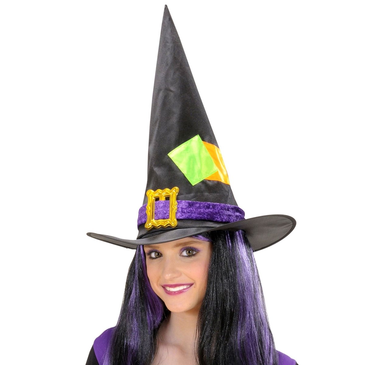 Halloween Heksenhoed Gekleurd