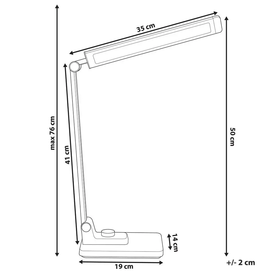ENIF - Bureaulamp LED - Zilver - Aluminium/Synthetisch materiaal