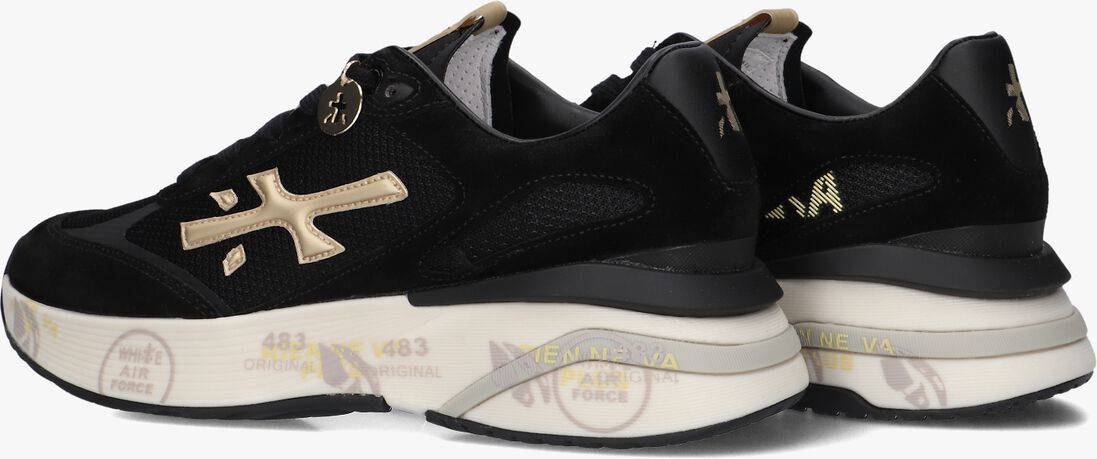 zwarte premiata lage sneakers moerun-d