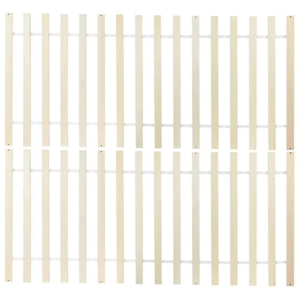 MAYENNE - Tweepersoonsbed - Lichtbruin - 140 x 200 cm - Dennenhout