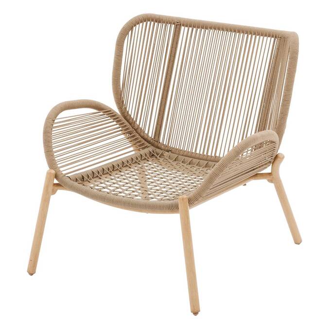 Fauteuil de salon de jardin MELOANE Beige