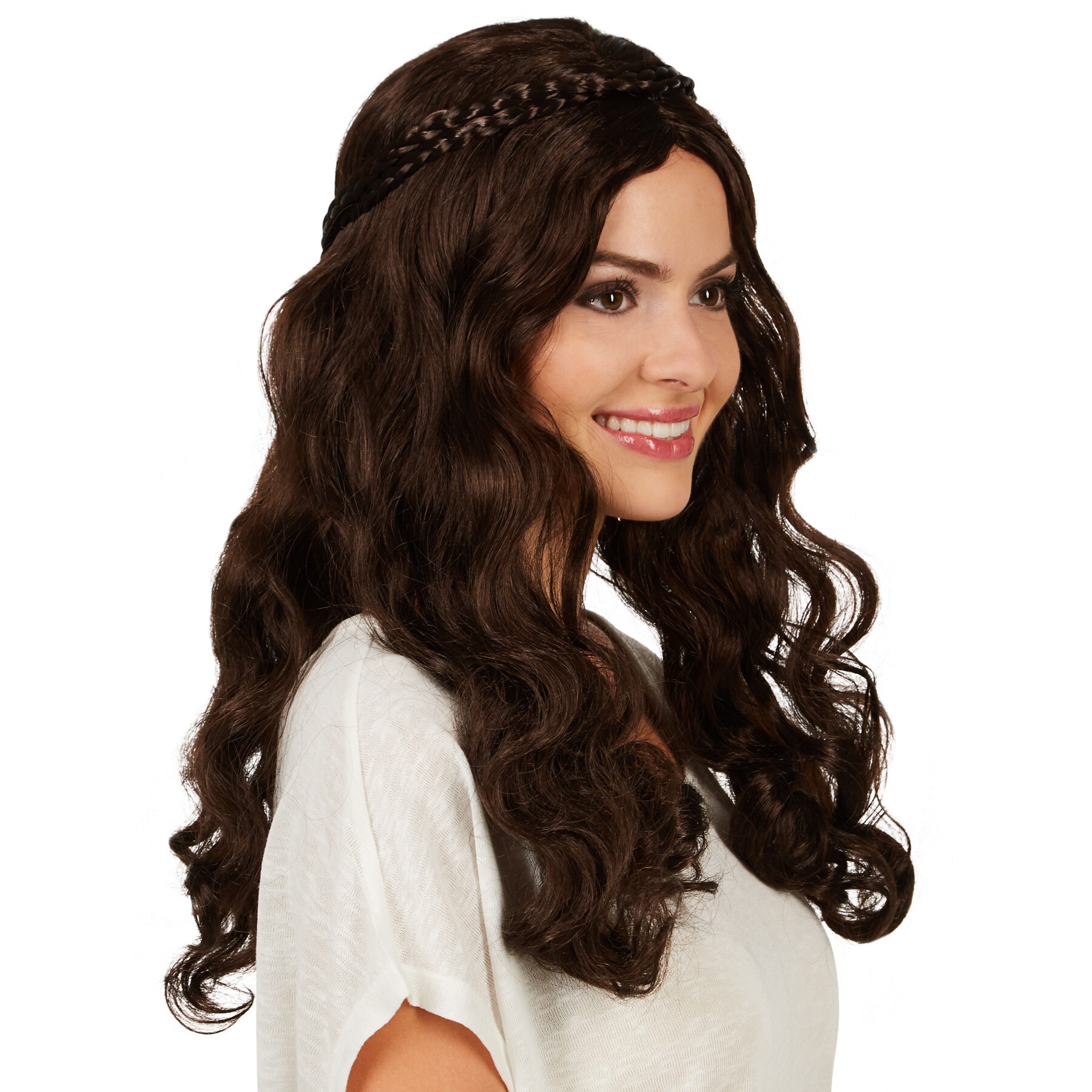tectake® Frauenperücke Mittelalter Prinzessin