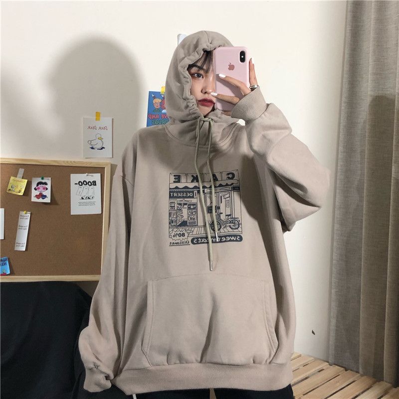 Iduna - Cartoon bedrukte hoodie