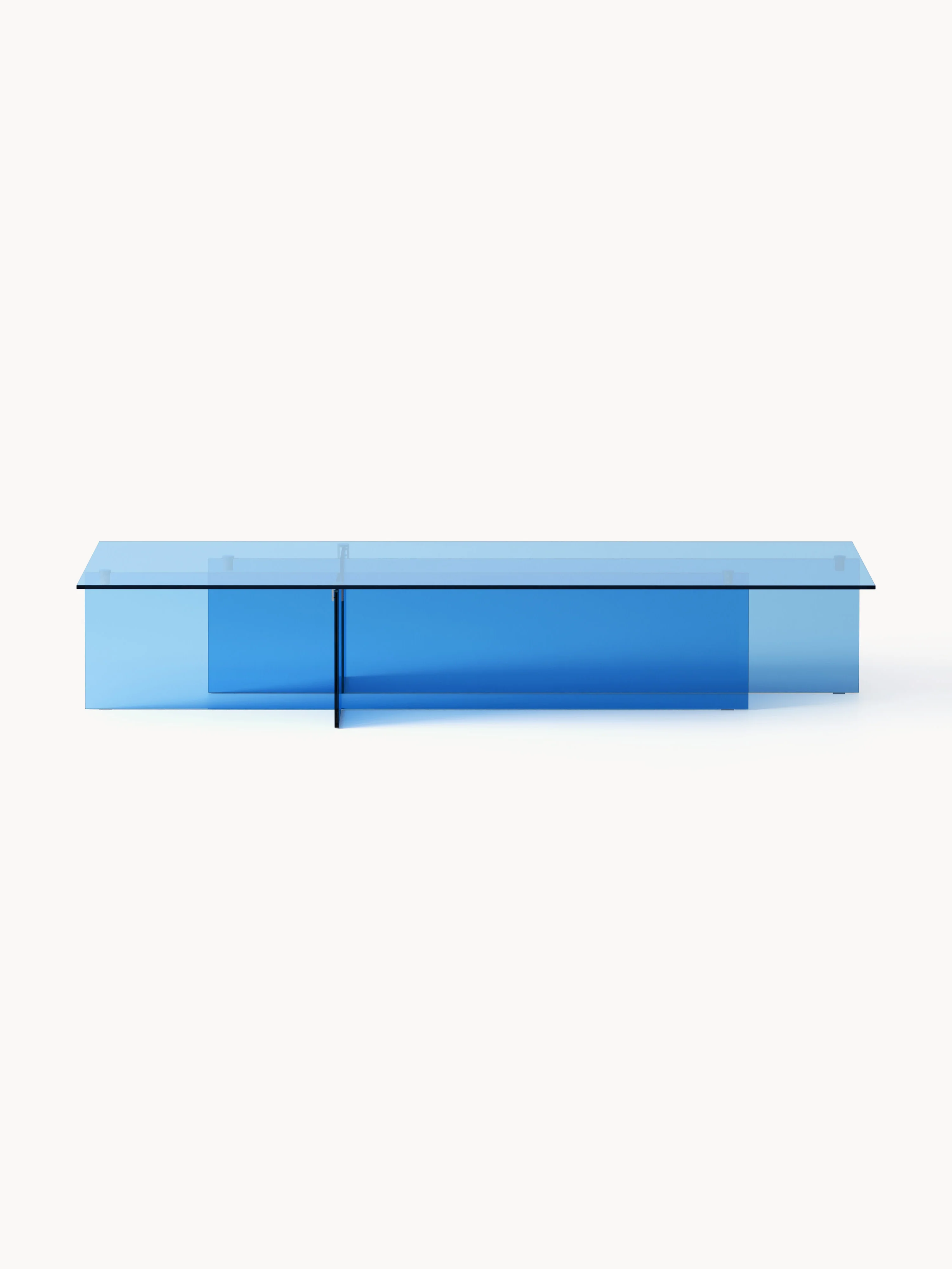 Grote glazen salontafel Anouk, B 160 cm