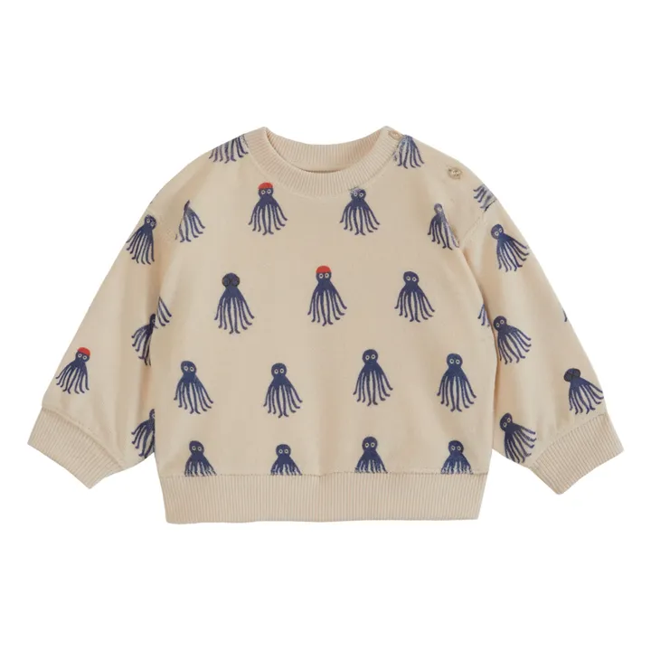 Emile et Ida Sweat Octopus Eponge | Bleu