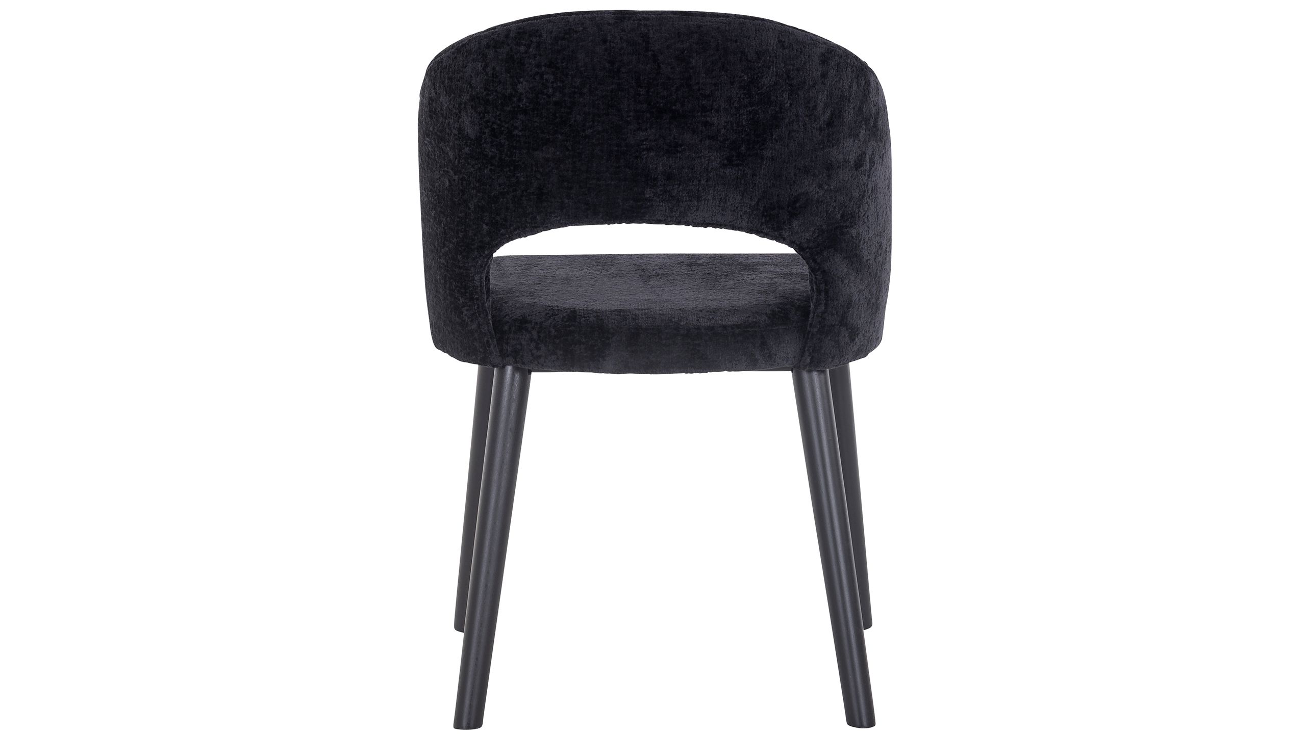 Eetkamerstoel 211067 Black Chenille Savoy B54 x D50 x H82 cm