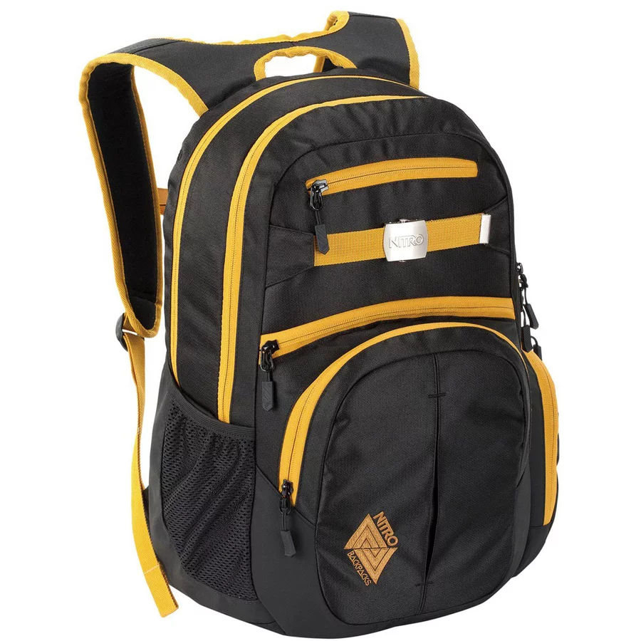 Nitro Hero - Laptoprucksack 17 52 cm golden black