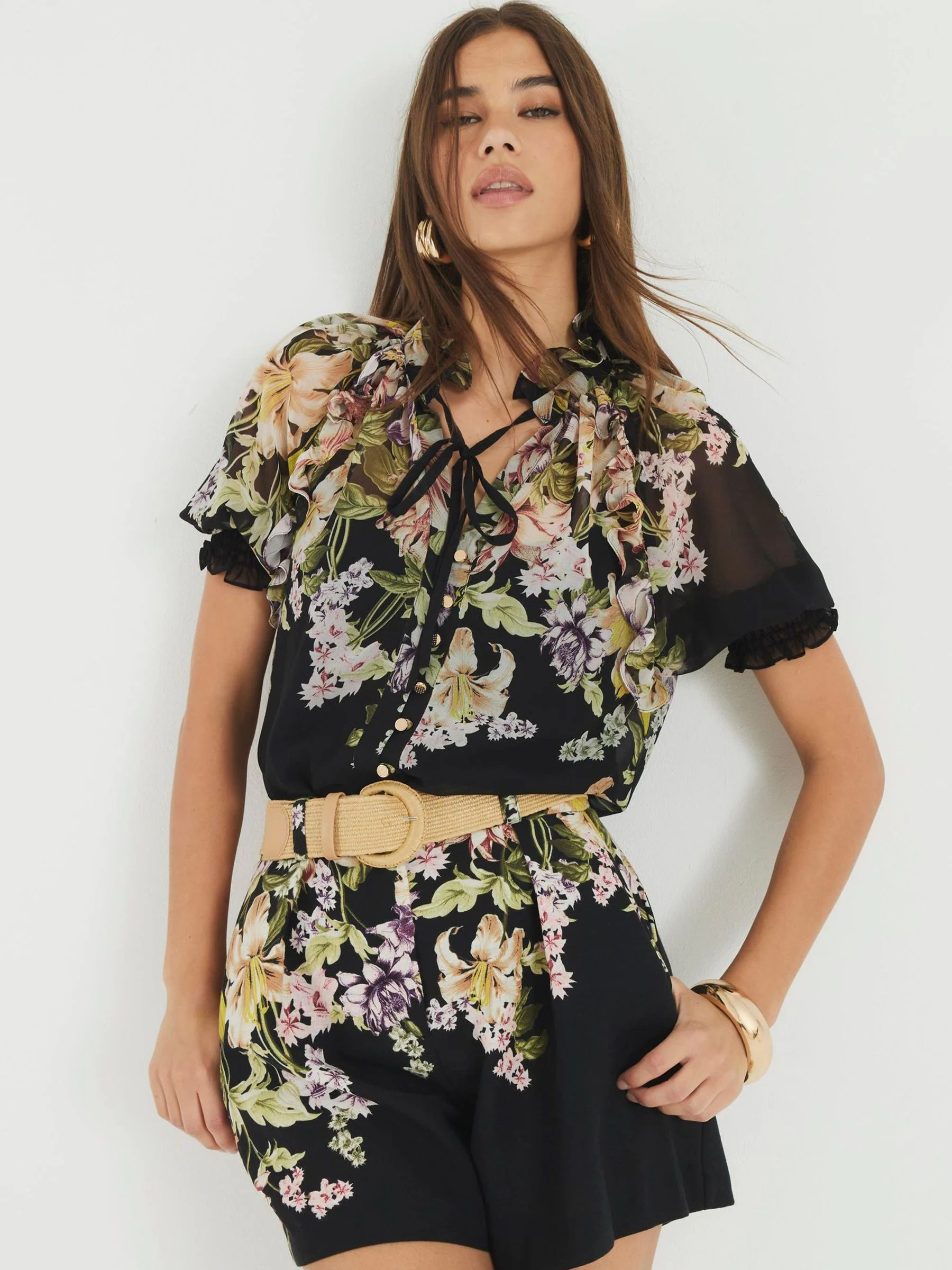 River Island Floral Print Shorts