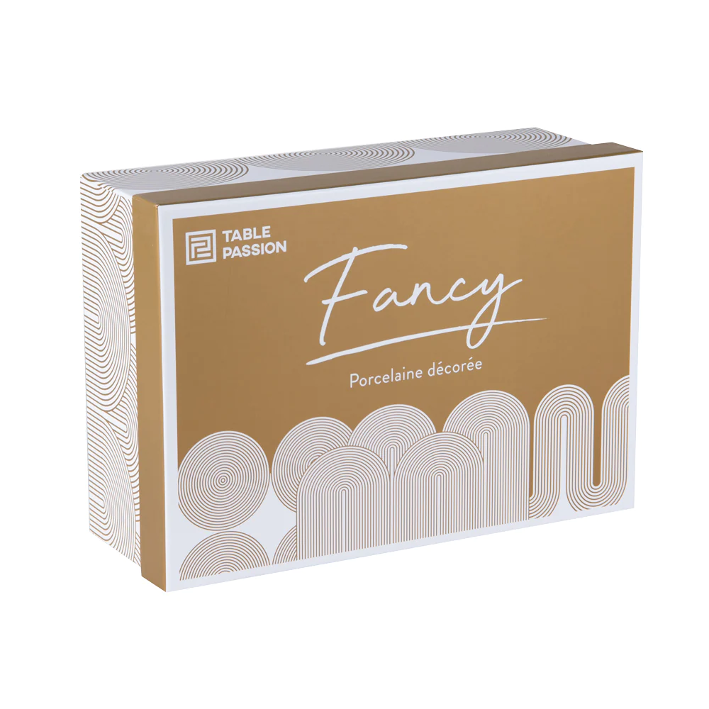 Coffret de 4 mugs Fancy 35 cl Table passion