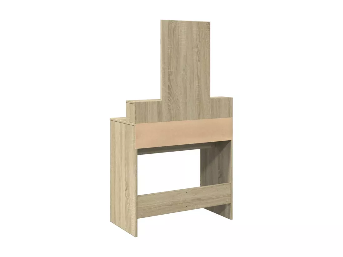 Coiffeuse avec miroir chêne sonoma 80x41x144,5 cm