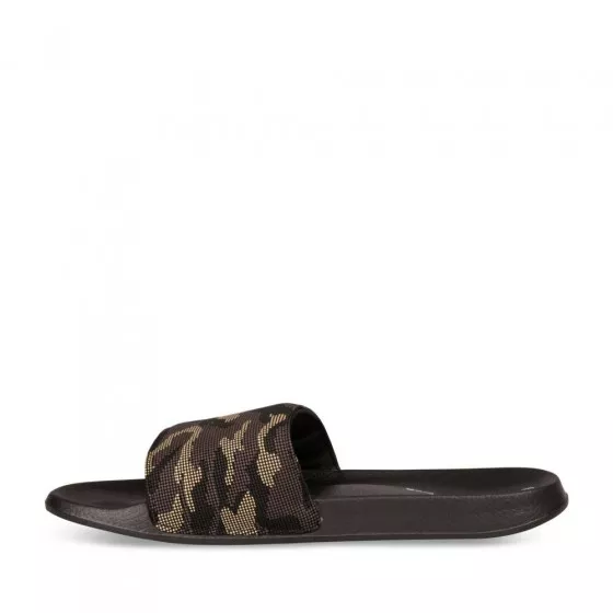 Claquettes NOIR DENIM SIDE