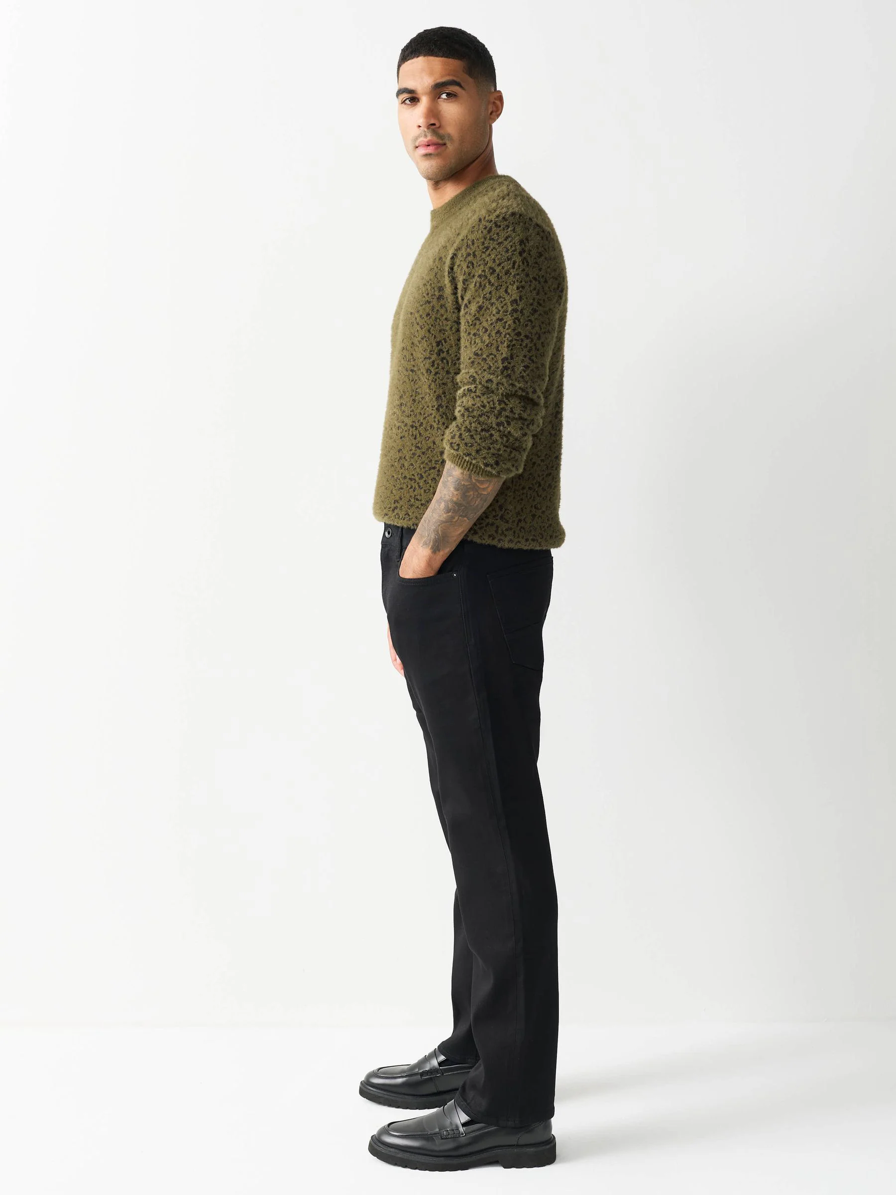 Zwart - Straight fit - Comfortabele stretchjeans