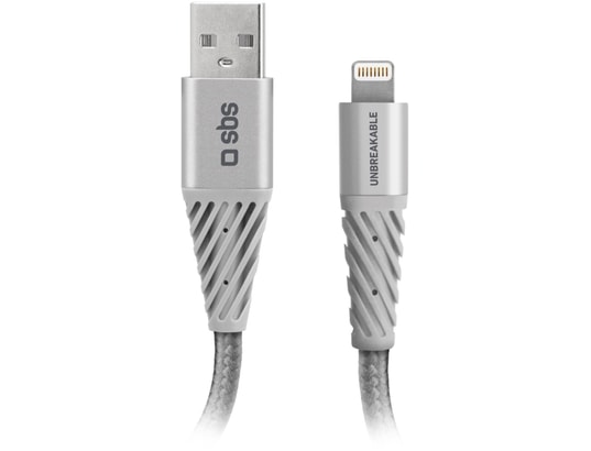 SBS - Câble USB ultra résistant en fibre Usb-Lightning / 1.5m