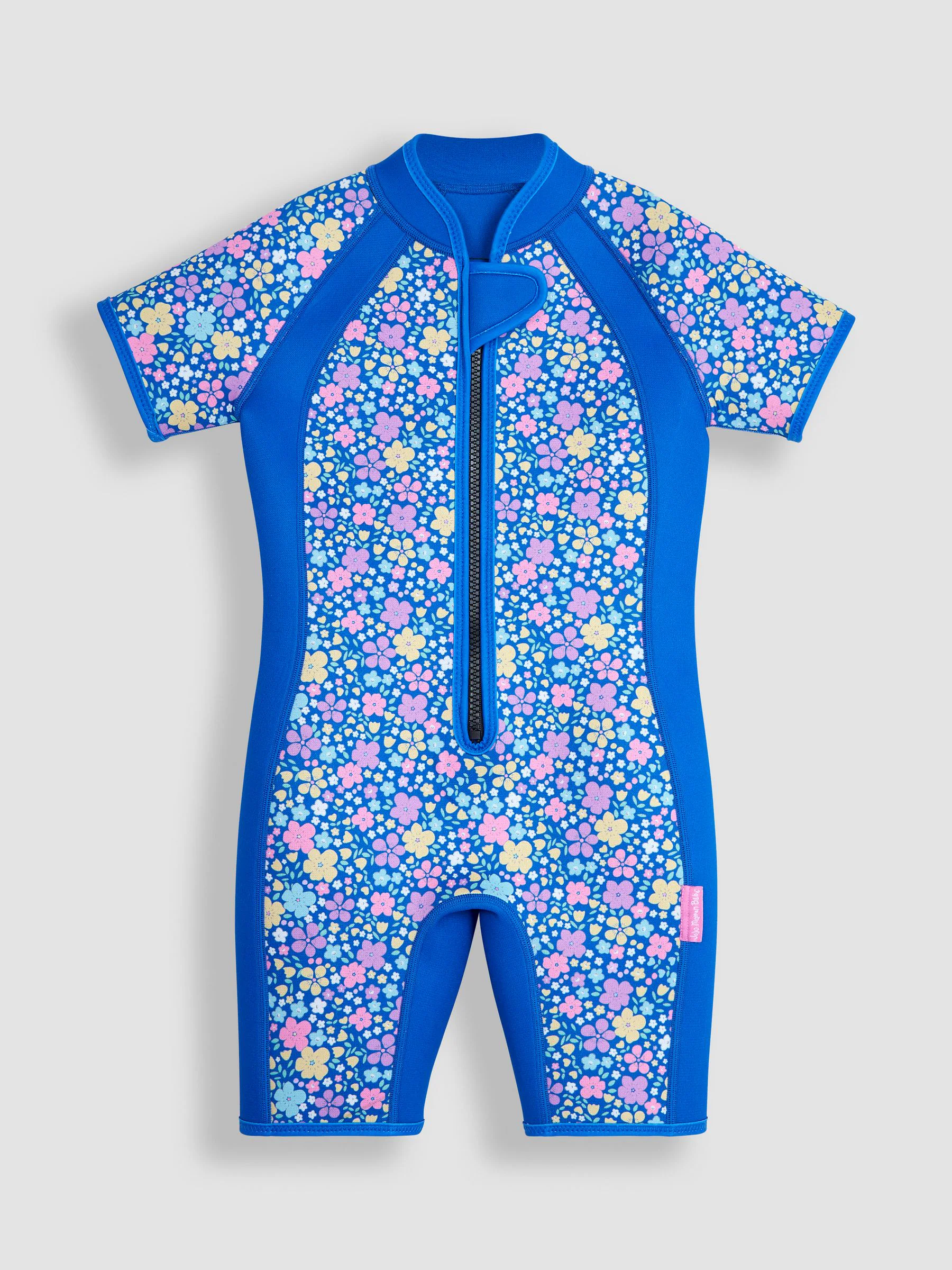 Donkerblauw - JoJo Maman Bébé Floral Print Junior Wetsuit