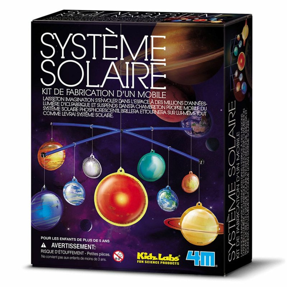 Coffret découverte de la science - système solaire - kit de fabrication mobile