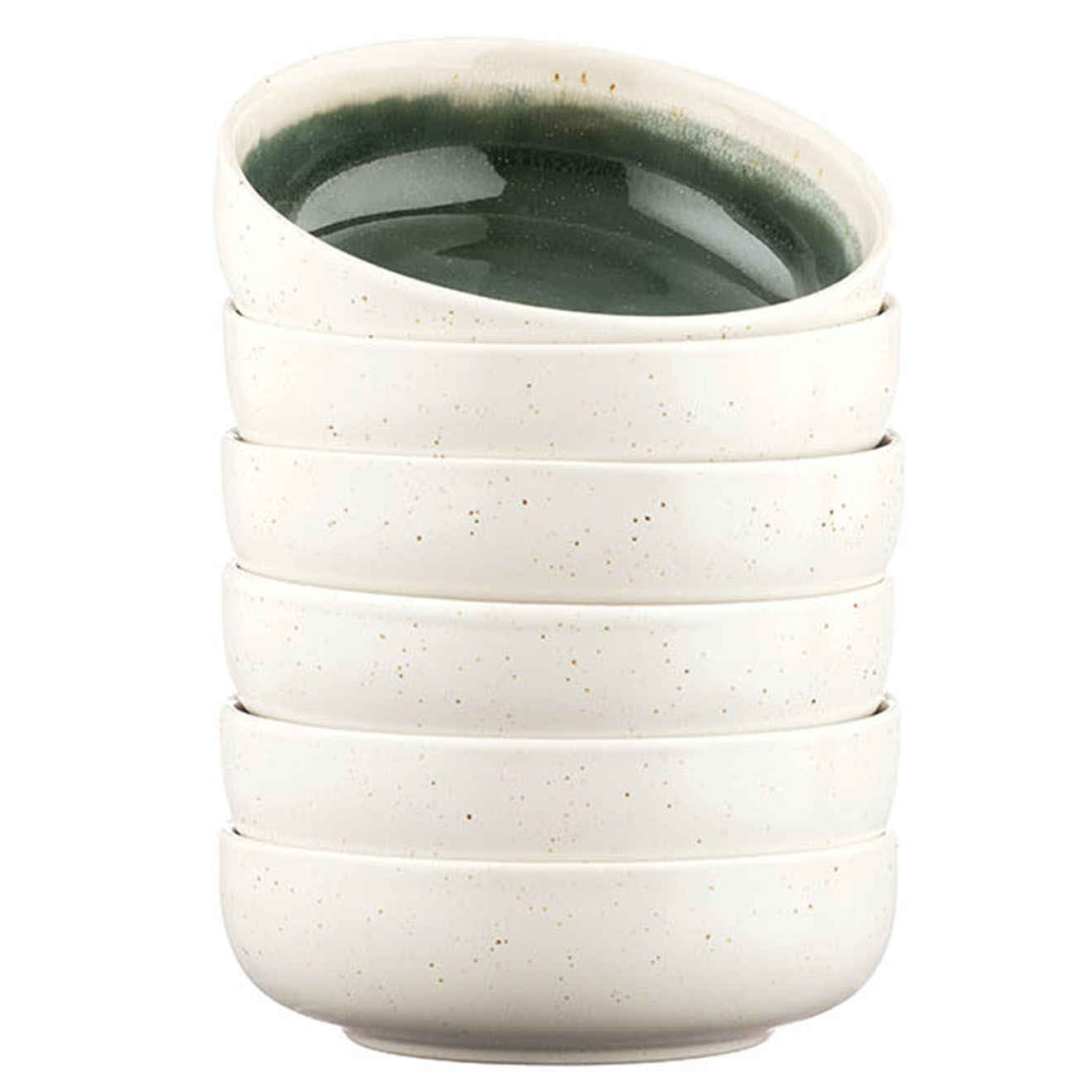 Bjorn 6 Bols Oxygen gris/vert bouteille/beige - D.13 cm