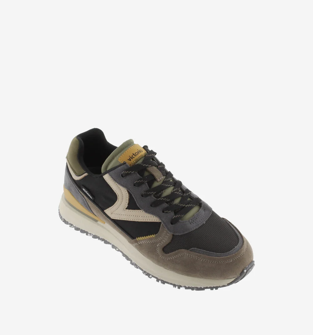 LEGGERA CASUAL Baskets homme à semelles recyclées NEGRO
