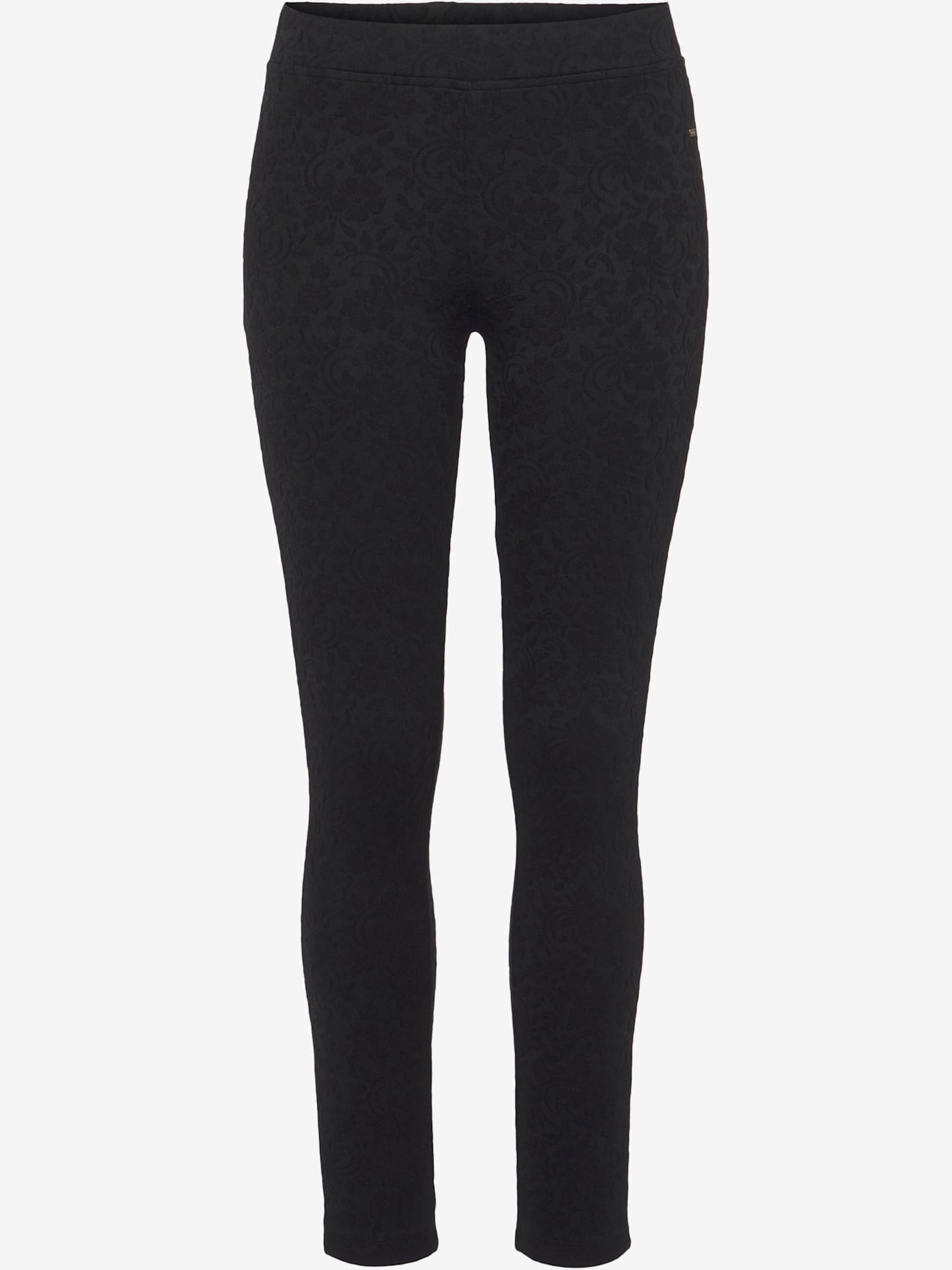 Legging caleçon avec motif floral ton sur ton