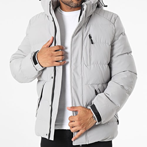 Parka Capuche Gris
