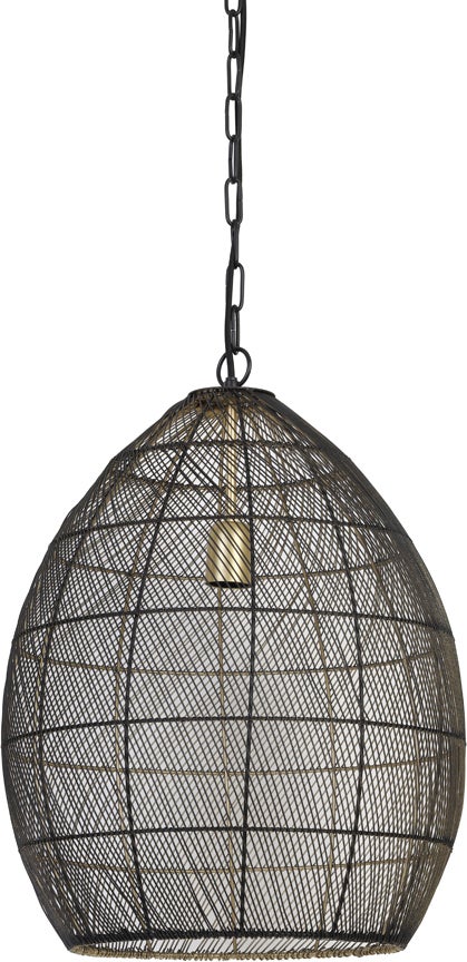 Light & Living hanglamp Meya zwart D 40 H 53 cm