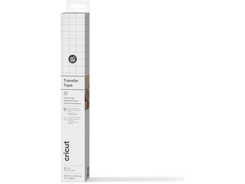 Cricut Transferfolie Klar 30.5 x 122 cm, 1 Stück, Transpare Transparente Transfertape