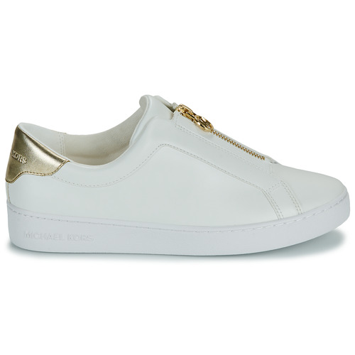 MICHAEL Michael Kors - KEATON ZIP SLIP ON Blanco / Oro