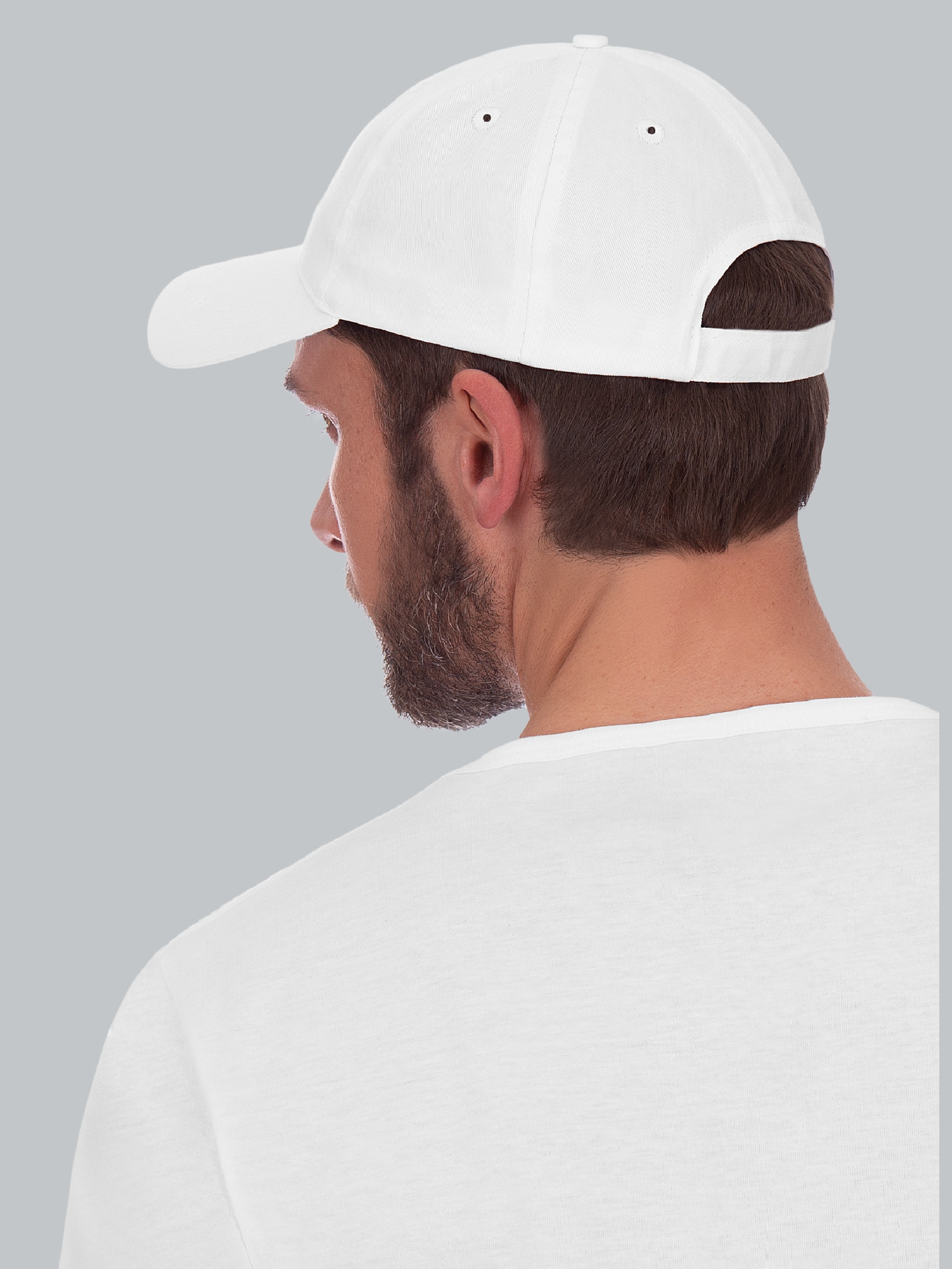 Baseballmütze mit Schwinge Weiss