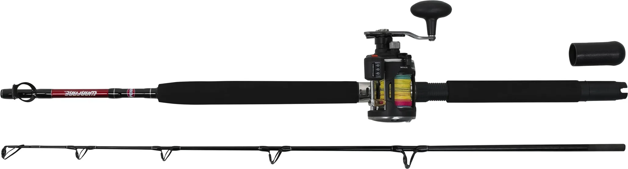 Penn Penn Warfare Boat Linecounter Combo Havfiskesett 2-Delt 6' 30lbs
