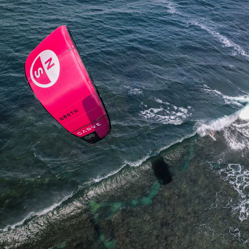 AILE DE KITESURF NORTH CARVE 2024 RUBINED RED
