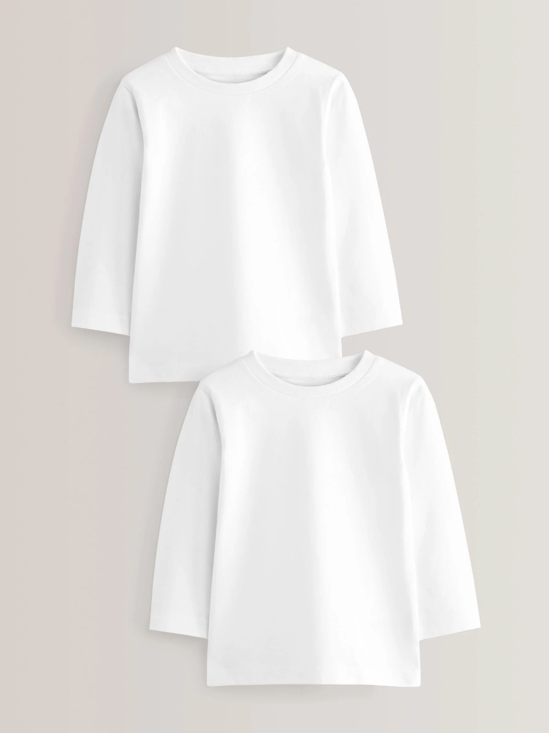 Wit - T-shirts met lange mouwen (3mnd-7jr)