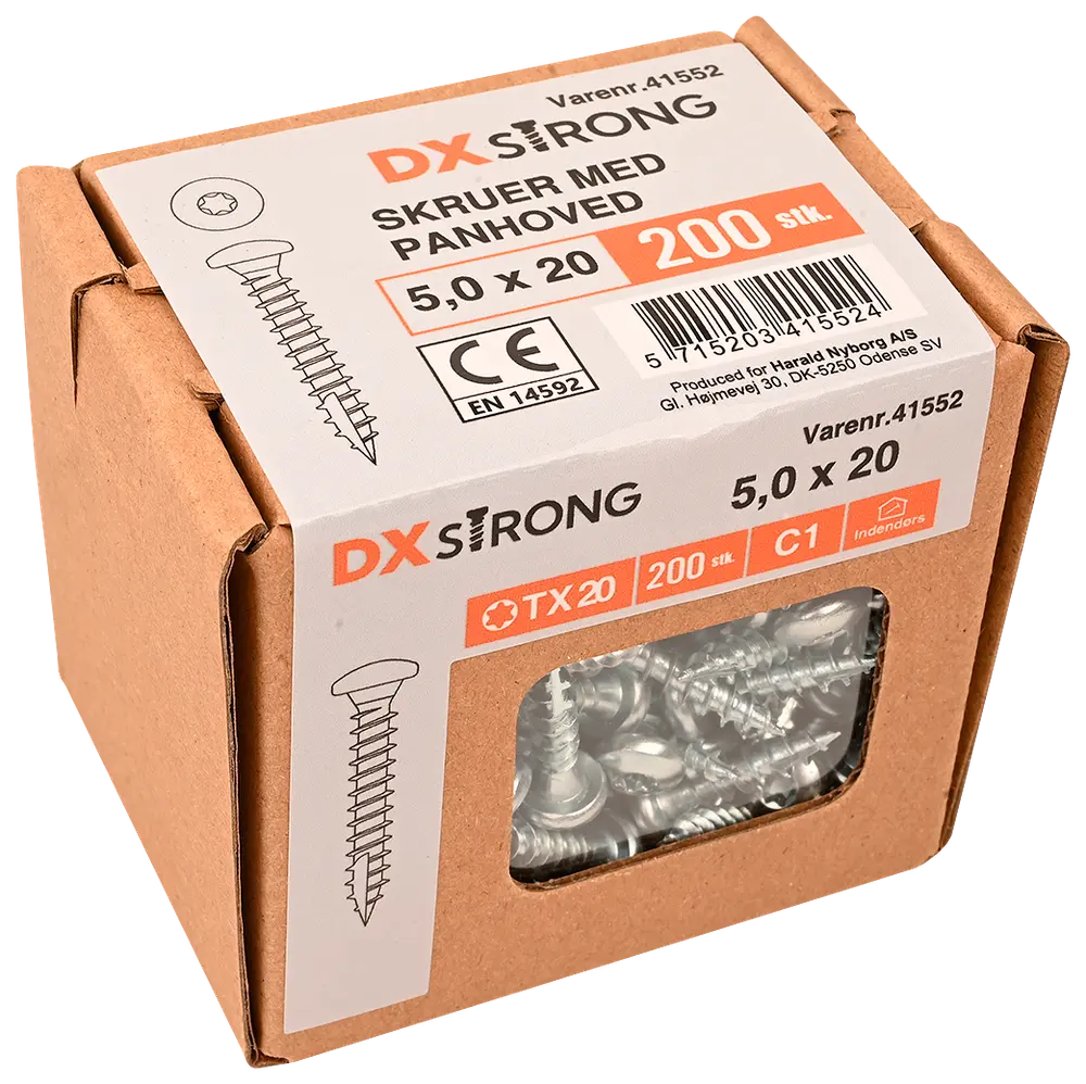 Panskrue 5,0 x 20 mm TX25 200 stk.