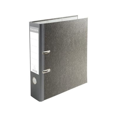 Exacompta - Classeur à levier - Dos 80 mm - A4 - pour 600 feuilles - gris marbré