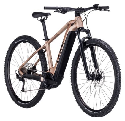 VTT Électrique Semi-Rigide Cube Reaction Hybrid Performance 625 Shimano Alivio 9V 625 Wh 27.5'' Marron Metallic