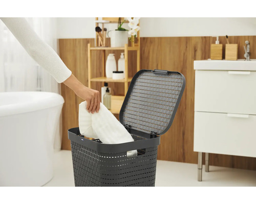 Rotho Country 55 l wasmand, antraciet mat, 1032708853WS