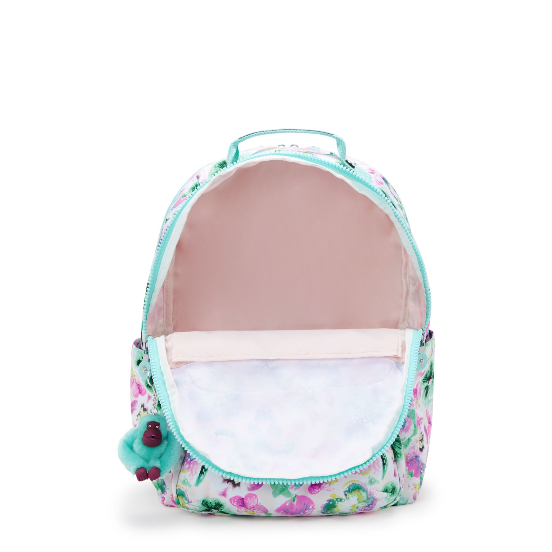 SEOUL COLLEGE Grand sac à dos avec compartiment séparé pour ordinateur portable - Aqua Blossom